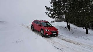 2018 Subaru XV light offroad on snow  EyeSight [upl. by Behrens404]