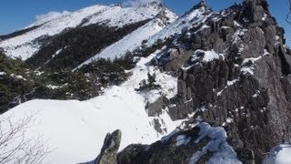 冬の雪山 金峰山登山 mountains Japan kinpusan [upl. by Acinorrev179]