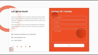 Build Awesome Responsive Contact Page using Html and CSS [upl. by Aivata]