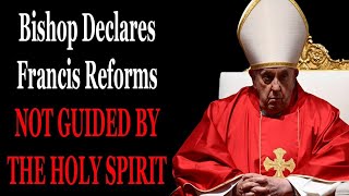 Bishop Declares Francis Reforms NOT GUIDED BY THE HOLY SPIRIT [upl. by Tjader235]