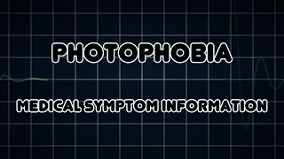 Photophobia Medical Symptom [upl. by Roxanne272]