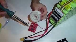 BMS installation on a 10s7p 36V 18650 liion battery pack Live video [upl. by Cavanagh]