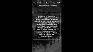 Facts About the Battle of Caporetto in WW1 Casualties amp Aftermath shorts [upl. by Nidak]