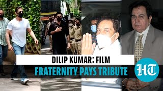 Dilip Kumar funeral Shah Rukh Ranbir Dharmendra amp others pay last respects [upl. by Gensmer]