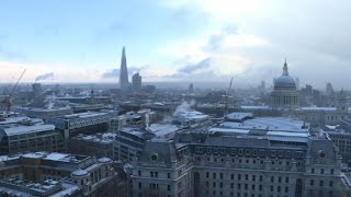 Beast from the east brings snow to London [upl. by Maddeu]