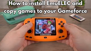 How to install EmuELEC and copy games to your Gameforce Chi Handheld Retro Gaming Console [upl. by Delwin435]