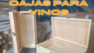 CAJAS PARA VINOS EN MADERA DE PINO [upl. by Aimahs338]