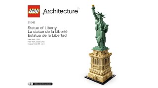 LEGO 21042 Statue of Liberty 4K  building instructions [upl. by Eraste123]