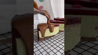 Рецепт Фисташковый чизкейк с малиной 😋😋😋 обучениеонлайн кондитер cake рецепт торт [upl. by Ainoz]