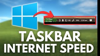 How To Display Internet Speed On Taskbar [upl. by Ashly]