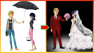 Miraculous Ladybug And Catnoir Get Married  Miraculous Transformation cartoonfashion68 [upl. by Yelah]