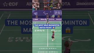 ABSOLUTELY INSANE badminton match point 🤯 🏸 [upl. by Anwahsak]