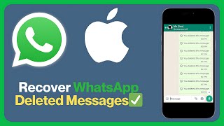 How To Recover WhatsApp Deleted Messages Without Backup on iPhone  New Update 2025 [upl. by Nnylahs]