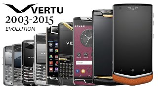 Vertu PHONES EVOLUTION SPECIFICATION FEATURES 20032015 [upl. by Ranit]