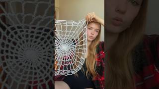 Crochet Spider Web Top🔥 tutorial is already on my channel 🩶 [upl. by Cash300]