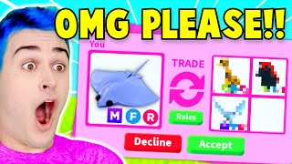 I Traded Away My MEGA STINGRAY For This… EMOTIONAL Adopt Me RICH Server TRADE PROOFS Roblox [upl. by Hselin883]