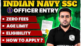 Indian Navy SSC Officer Recruitment 2024  Complete Details  Eligibility Age Limit How to apply [upl. by Nireil]