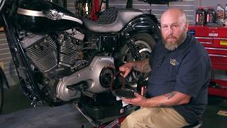 Primary Oil Change  Harley Davidson Dyna [upl. by Wolfie654]