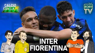 INTER 4  0 FIORENTINA  Lautaro e Thuram coppia perfetta  Calcio con la F [upl. by Eindys]