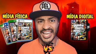 GTA 5 em MIDIA FISICA ou MIDIA DIGITAL [upl. by Wilow]