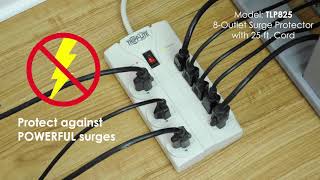 8Outlet Surge Protector with 25 ft Cord [upl. by Mimajneb]