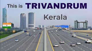 Thiruvananthapuram City  Capital of Kerala  Trivandrum city tour 2024 🌿🇮🇳 [upl. by Yarb]