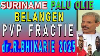 SURINAME PALU olie belangen ft PVP Fractie doet mee 2025 Dr Roy Bhikharie PhD SU NA ME 2024 [upl. by Dilly]