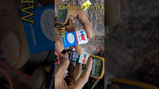 9v battery Multimeter Testing voltage and ampere  Electronics Verma [upl. by Hsiwhem]