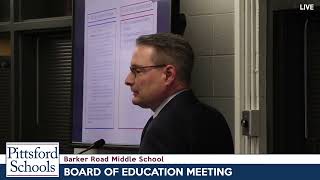 Pittsford Board of Education Meeting  April 5 2022 [upl. by Tlevesor137]