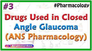 3Drugs used in closed angle Glaucoma  ANS Pharmacology [upl. by Nadnal171]