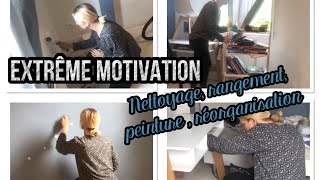 CLEANING MOTIVATION  NETTOYAGE RANGEMENT PEINTURE RÉORGANISATION [upl. by Sherburn48]