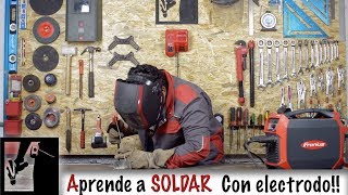 👨‍🏭Soldadura con ELECTRODO revestido❗  Cómo soldar FÁCIL  parte 1 [upl. by Yuille247]