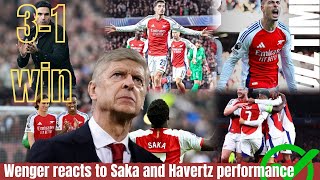 ✅💯🔥ARSÈNE WENGER PRAISES SAKA AND HAVERTZ quotTHE FUTURE OF ARSENAL✅💯🔥 [upl. by Lareneg]