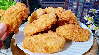 KFC fried chicken at home Crispy Chicken Frying Secret [upl. by Danny739]