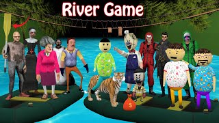 Gulli Bulli Playing River Crossing Game  Jungle Game  Gulli Bulli  Make Joke Of Horror [upl. by Hoxie]