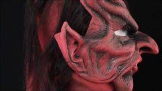 Devil May Care Mask  HalloweenAsylumcom [upl. by Enelloc]