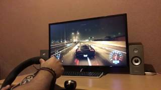 Hurricane Steering Wheel  PS4  Need For Speed  First Gameplay [upl. by Elnar]