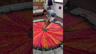 Lehenga Making Process  Make lehenga from Garment  Pink orange Designer Lehenga choli lehengas [upl. by Barr920]