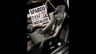 Sparco seat bracket install [upl. by Haile]