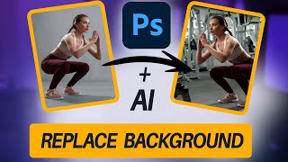 How To Change a Background in Photoshop with Generative Fill Ai [upl. by Aisinoid592]