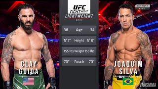 CLAY GUIDA VS JOAQUIM SILVA FULL FIGHT UFC ON ESPN 52 [upl. by Netsuj]