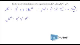 ejercicio resuelto estructuras de Lewis de los iones [upl. by Eniotna]