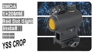 2MOA Red Dot Sight 1x20mm Reflex Sight Waterproof Shockproof FogProof Red Dot Scope Riser Mount [upl. by Odarnoc]