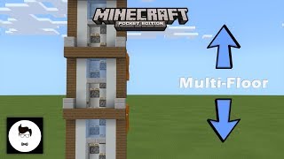 Minecraft PE MultiFloor Elevator V2 PEXboxWindows10Switch [upl. by Millicent178]