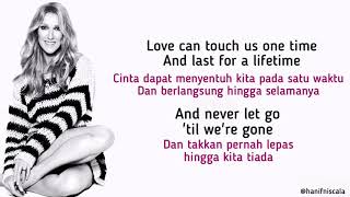 Celine Dion  My Heart Will Go On  ost Titanic  Lirik Terjemahan [upl. by Ronoc902]