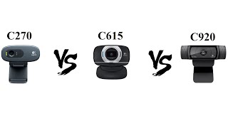 Logitech C270 vs C615 vs C920 [upl. by Karon]