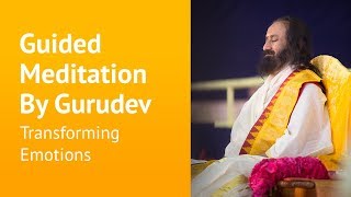 Transforming emotions  Guided Meditation By Gurudev Sri Sri Ravi Shankar [upl. by Sucramej939]