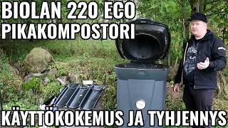 Pikakompostori Biolan Eco 220 Kokemuksia ja Tyhjennys [upl. by Adnanref514]