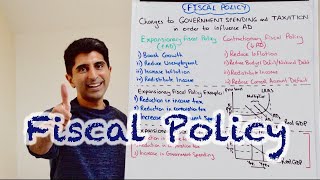 Y1 30 Fiscal Policy  Government Spending and Taxation [upl. by Alcock]