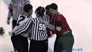 Alexandre Carrier vs Sawyer Hannay Feb 19 2011 [upl. by Aerdnek]